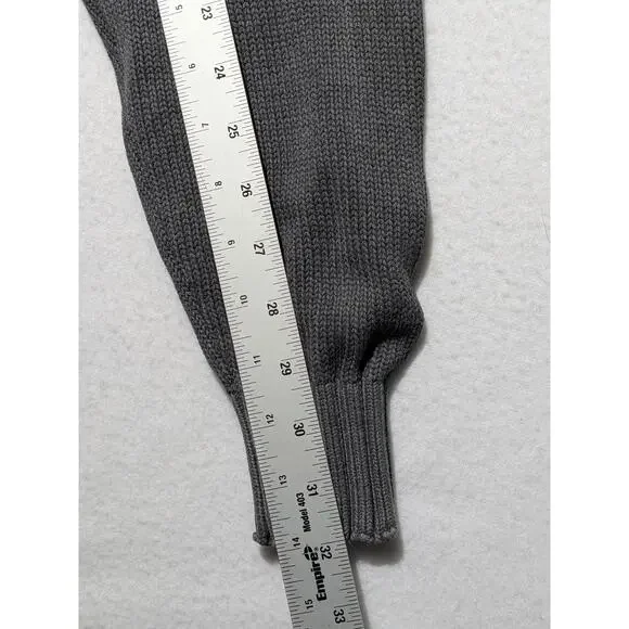 Vintage United Colors of Benetton Full Zip Knit‎ Sweater Jacket Gray XL Italy - Picture 7 of 13